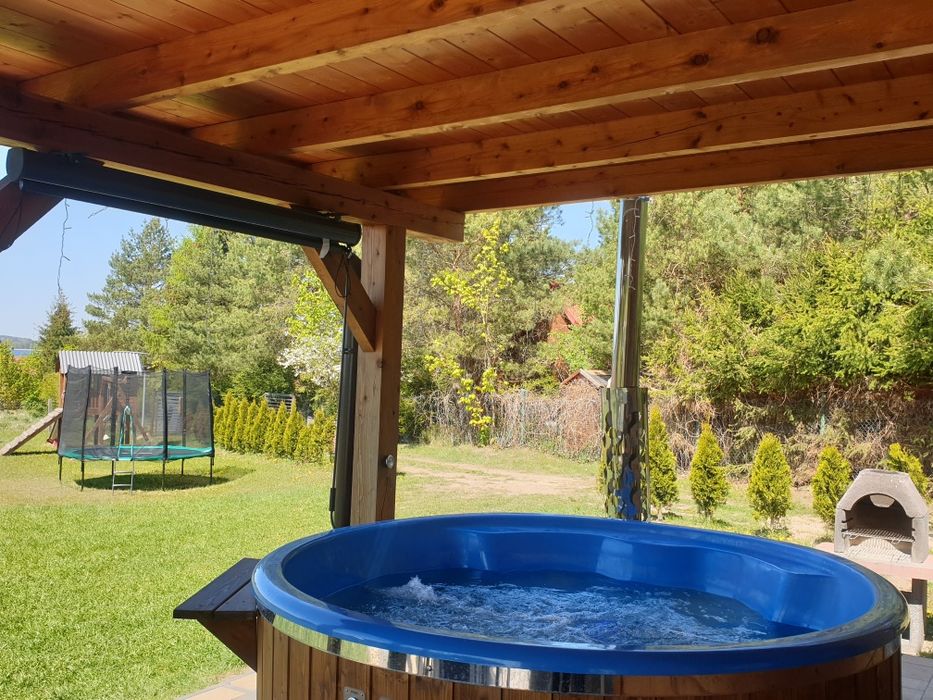 Wolny Świeta Majówka Jezioro  Kominek Bania z jacuzzi Sauna 3 sypialni