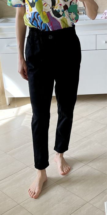 Nowe spodnie terranova joggery damskie czarne na gumce xs