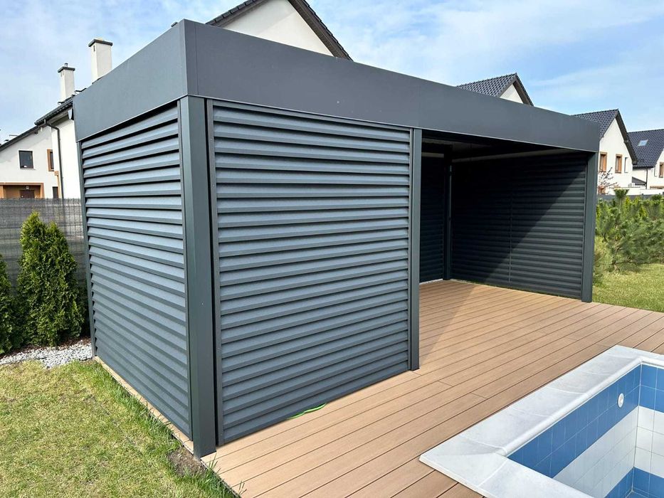 Wiata samochodowa, garażowa, dwustanowiskowa, carport, wiata