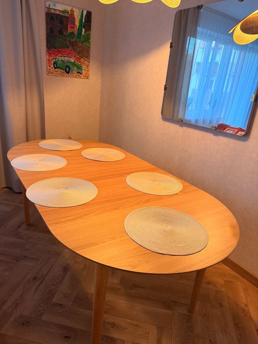 Stół do jadalni MARSTRAND 100x200/280 naturalny dąb