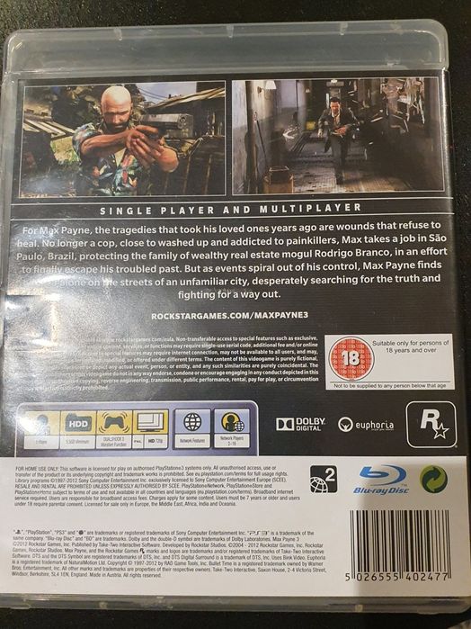Jogo Max Payne 3 PS3