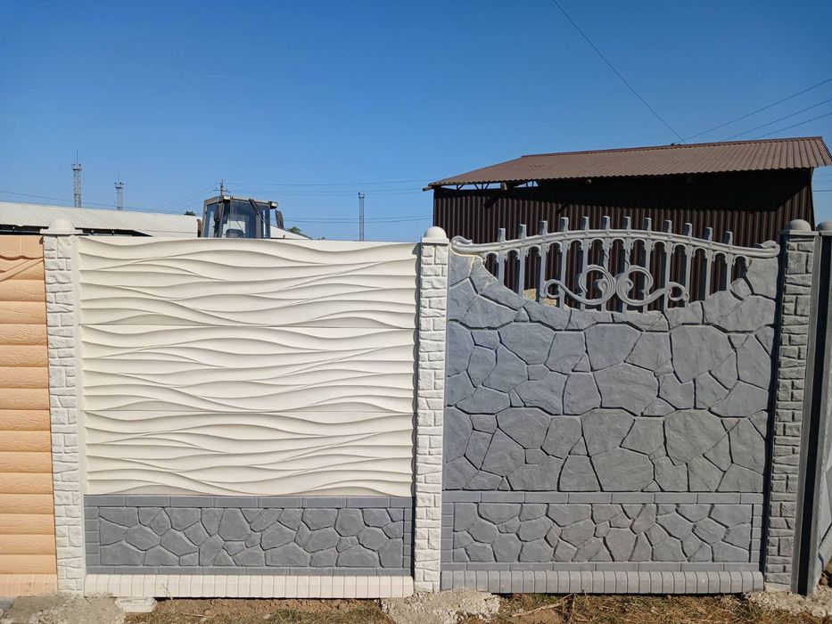 Виготовляємо та встановлюємо бетонні глянцеві паркани під замовл