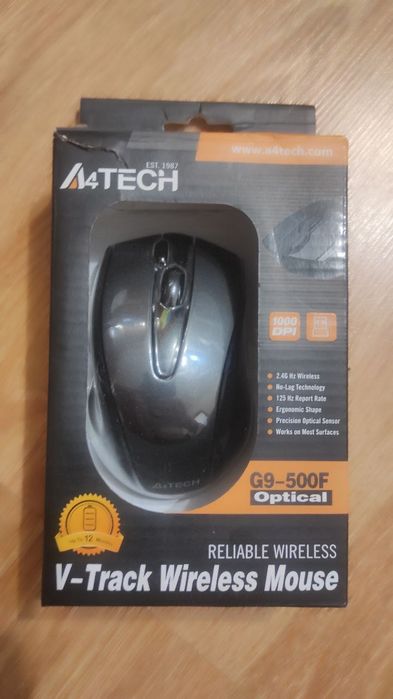 Мышь A4Tech G9-500F-1 V-Track, беспроводная