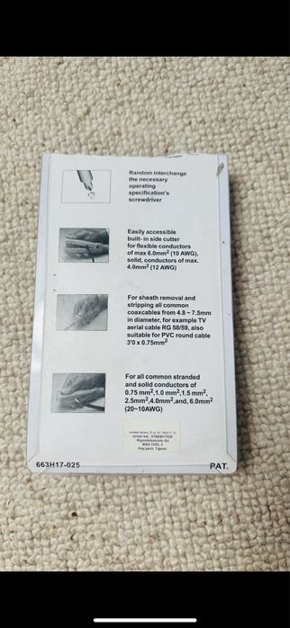 Wkrętak Łamany z funkcją ściągania izolacji  Maxi Tool