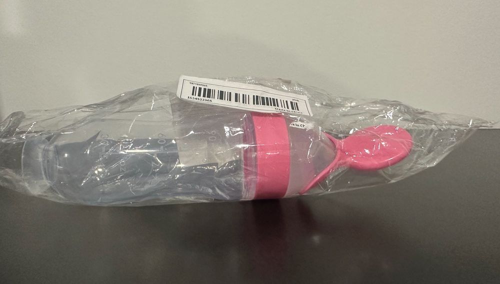 Colher / Alimentador Rosa para bebé