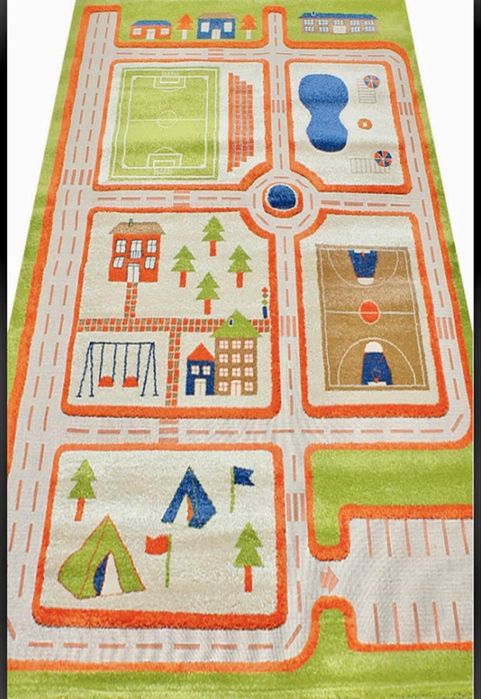 Килим ігровий в дитячу кімнату дорожня розмітка