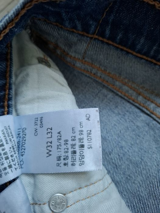 Spodnie jeansowe levis 32/32