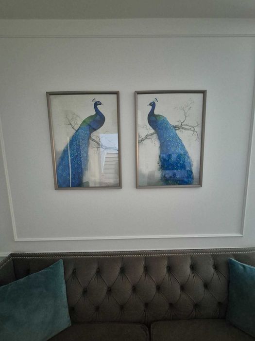 Zestaw sofa i fotel + obrazy Chesterfield Modern