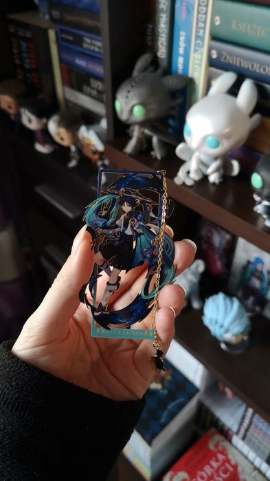 Metalowa zakładka Genshin - Wanderer