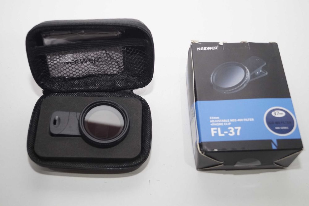 Neewer regulowany filtr Clip On Do Telefonu FL-37 37mm ND2 - ND400