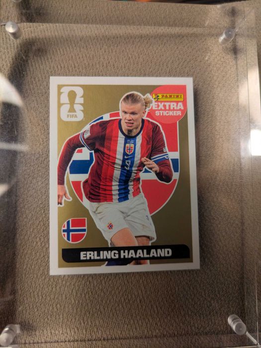 Panini - extra sticker Haaland - dourado