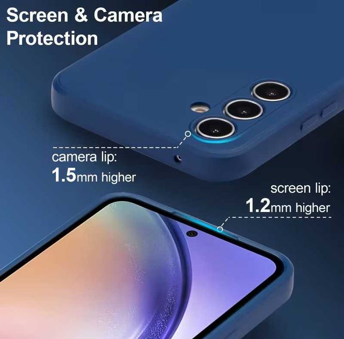 Capa TPU Anti Choque para Samsung Galaxy A06 A07 A13 A14 A15 A16 A17 A24 A26 A34 A35 A53 A54 A55 A73 S20 FE S22 S23 S24 S25 S26 Novo