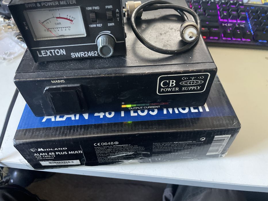 MIDLAND ALAN 48 PLUS MULTI CB Radio z płynnym RF Gain, Mic-Gain, ANL,