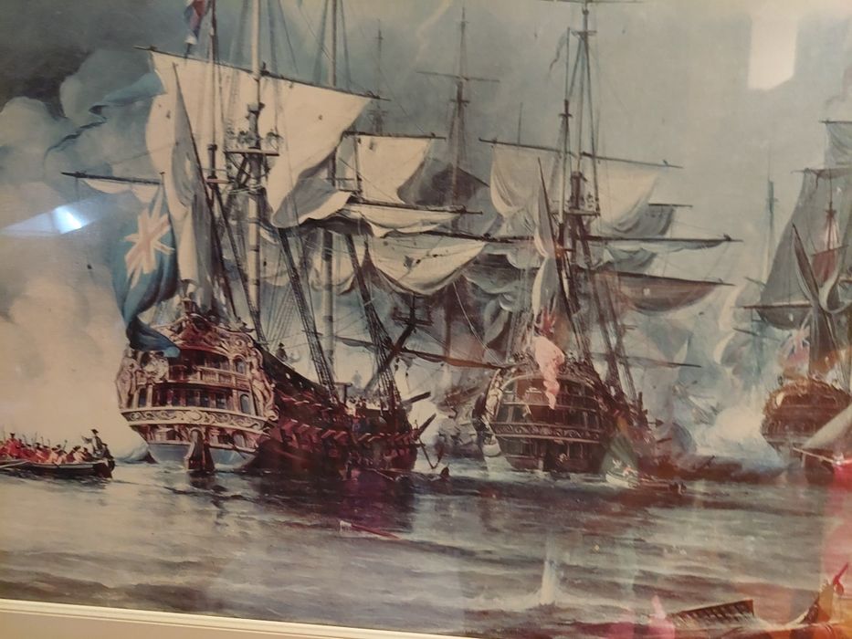 Quadro 110x 75 cm batalha naval64750877876355121