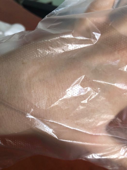 Rękawiczki foliowe 100 opakowań, mocne HDPE rozmiar L zrywki