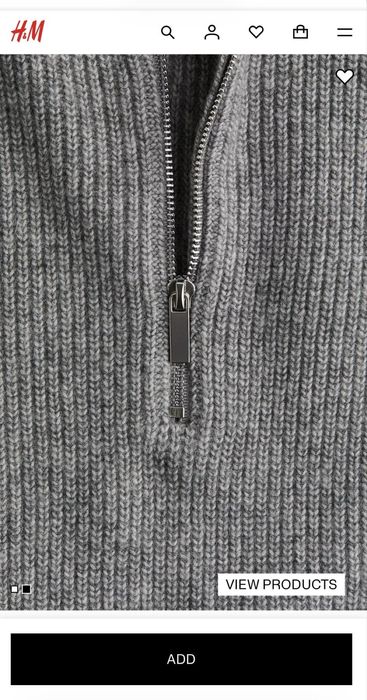 Теплий светр h&m, знижка, розмір м в наявності!