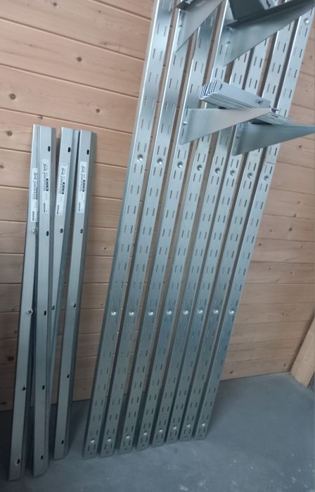 Sistema Estante IKEA BRODER (Galvanizado) - Estado "Como Novo