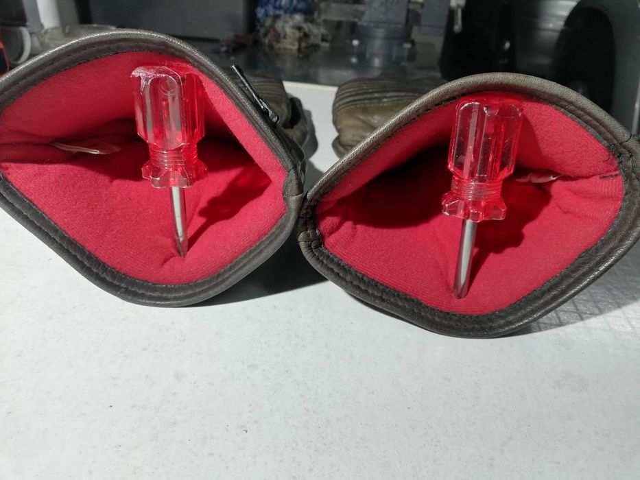 Luvas couro moto Furygan e Pokal tamanho S/8