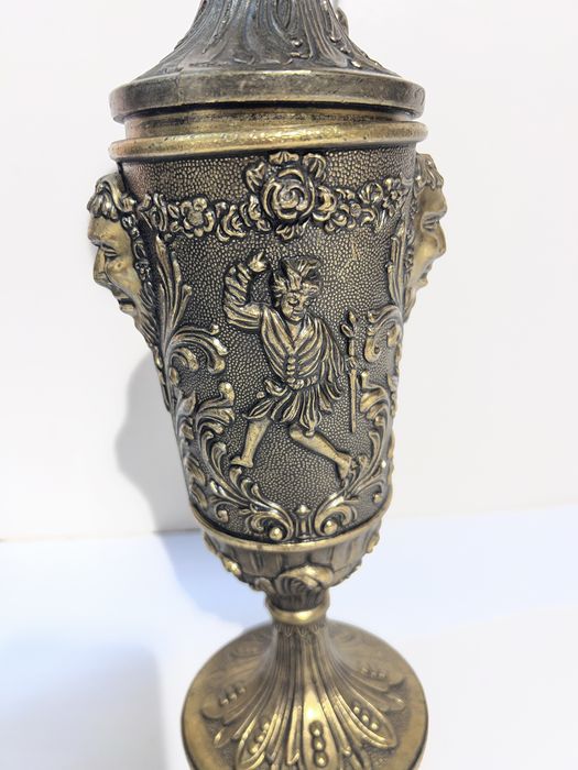 Jarra / Jarro Antigo em Bronze Italiano - Made in Italy (35 cm)