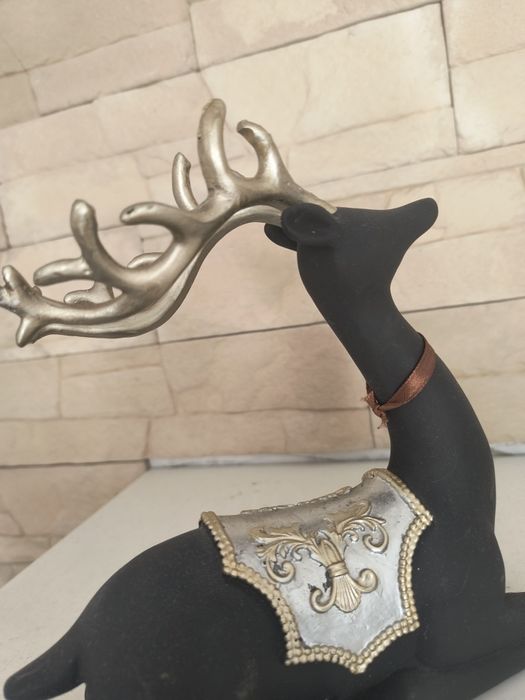 Renifer Glamour czarno zloty