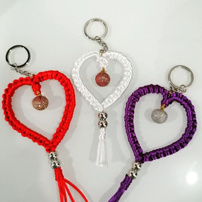 Porta chaves em Macramé