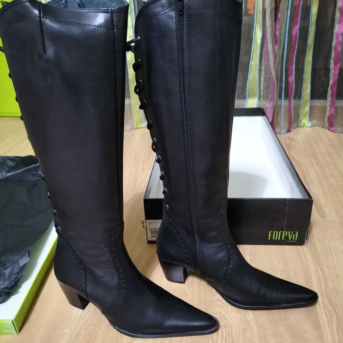Botas de pele Novas a estrear Foreva tam. 37 caixa de origem