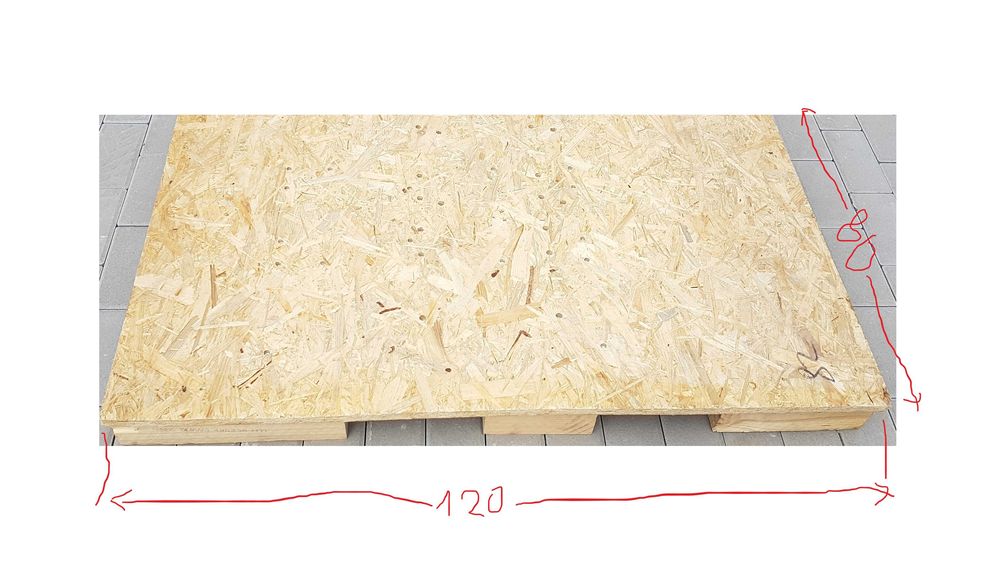 Paleta pełna mocna płyta 120 X 80 120X80 kotwy do mocowania   jak euro