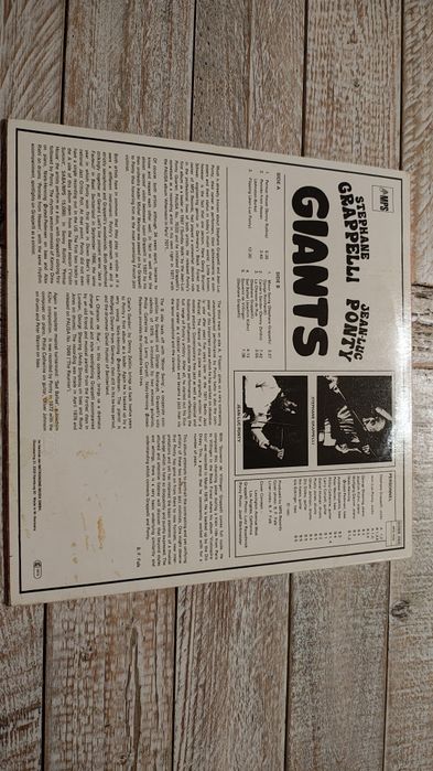 Giants. Stephane Grapelli, Jean-Luc Ponty. Winyl. VG