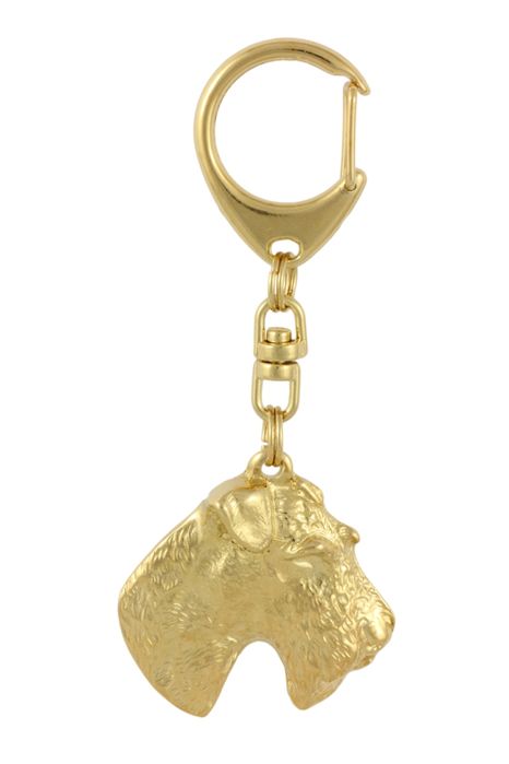 Foksterier szorstkowłosy brelok pozłacany Art-Dog