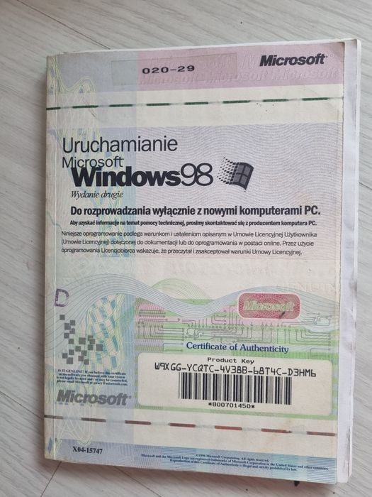 Instrukcja Windows 98
