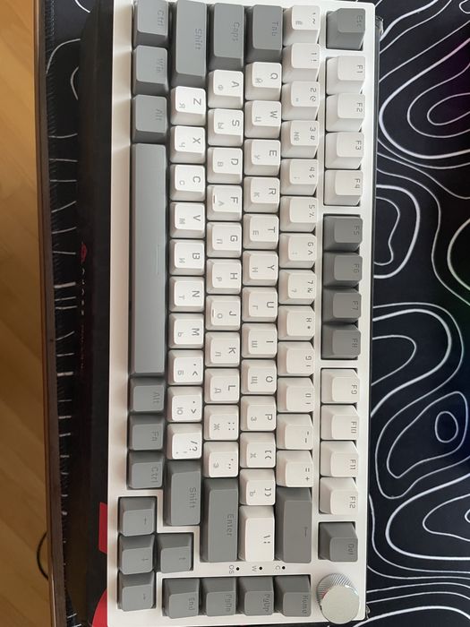 Механічна клавіатура з кирилицею Ajazz ak820!ДЕШИВО!