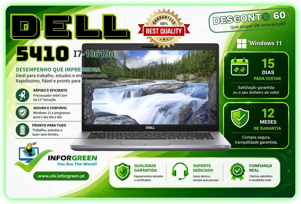 Portátil Dell 5410 i7-10610u - TEM 1 OFERTA ESPECIAL - IVA INCLUÍDO - QUER DESCONTAR 60€?