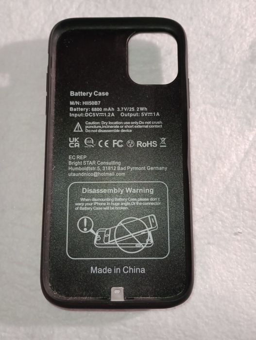Чохол-акумулятор павербанк Айфон 11 Iphone 11 6800 mAh battery case
