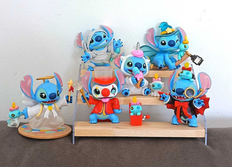 Conjunto de figuras do diário louco do Stitch da Disney (6 peças)
