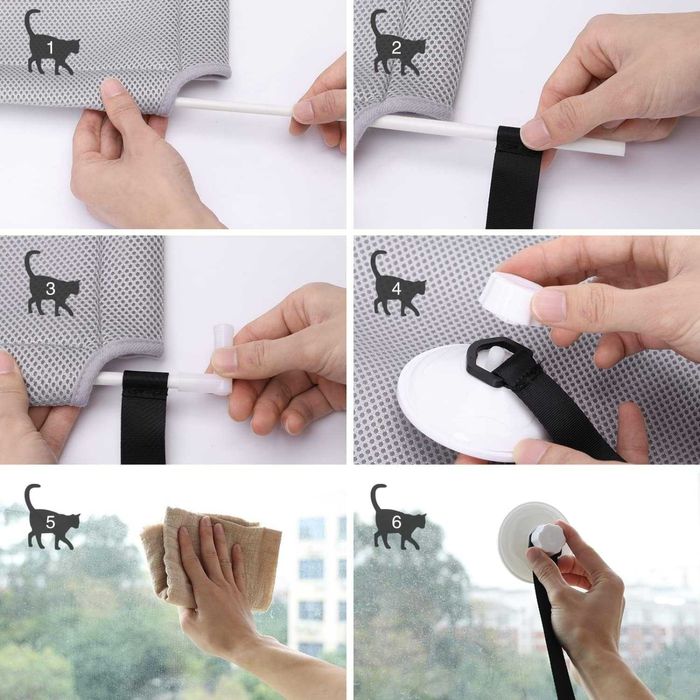 NOVO - Cama de Janela para Gato NOBLEZA