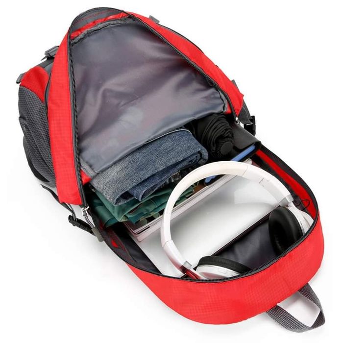 Plecak turystyczny 35L NOWY. Lekki, do góry/na rower. Pomarańcz/Zieleń