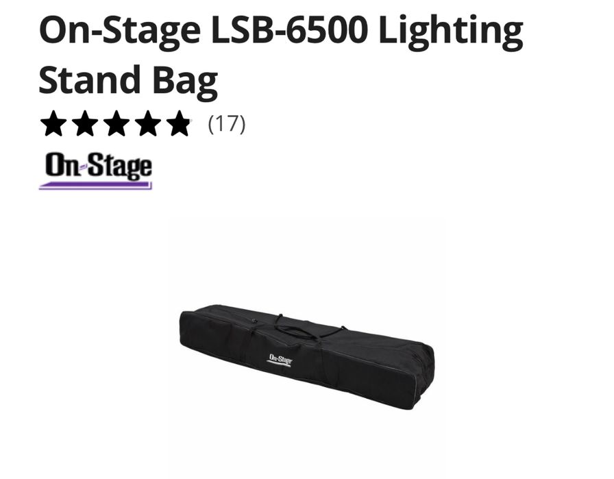 Saco de tripés e suportes