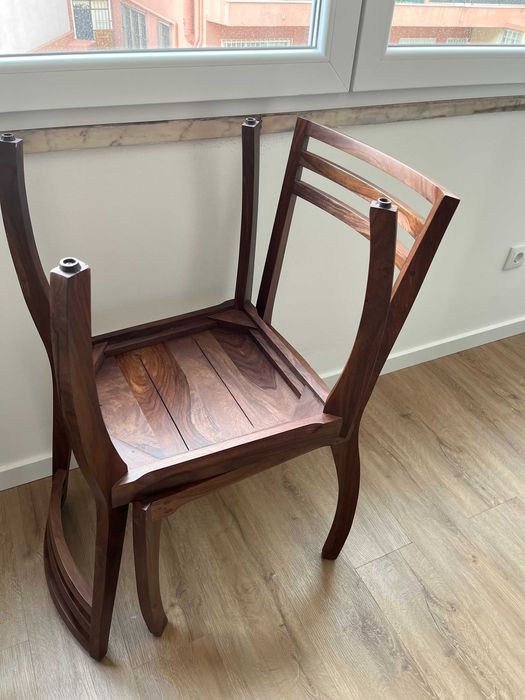 4 Solid Rosewood Chairs - New State64750886233473123