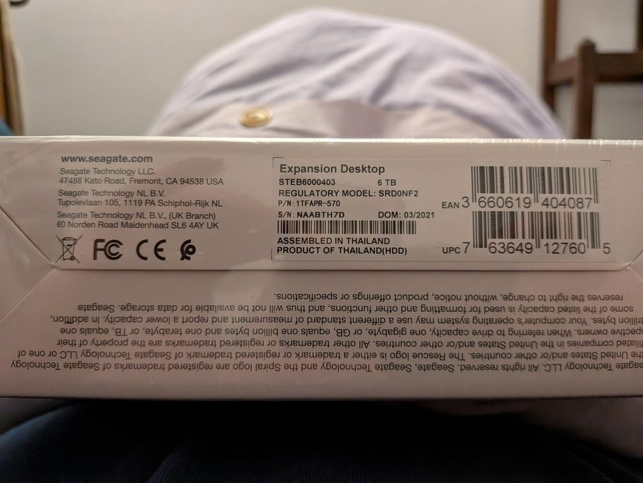 Disco Externo Seagate Expansion 6Tb