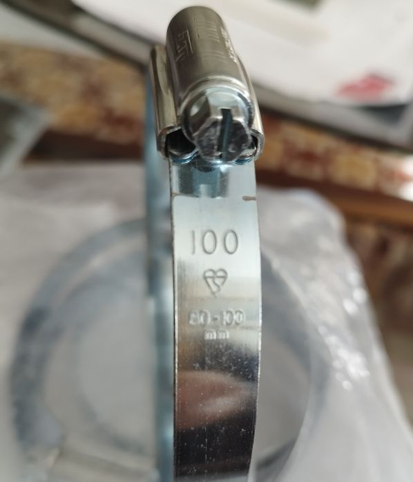Abraçadeiras metálicas de inox (5 un.) 80-100 mm (NOVAS)