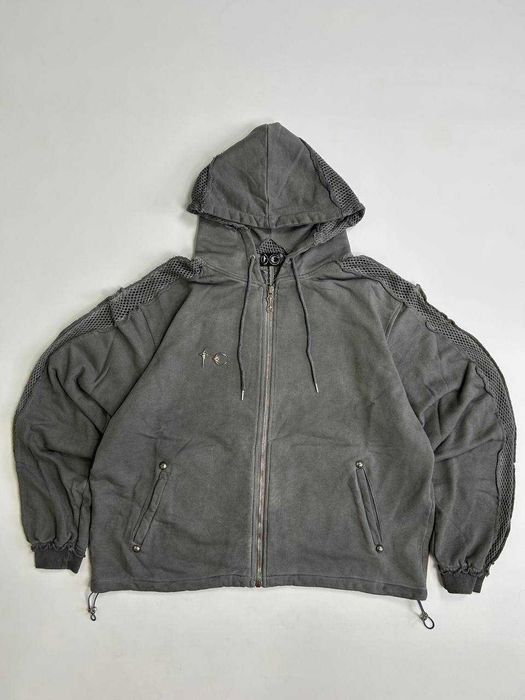 Худі Thug Club zip hoodie худи зипка y2k archive серая сіра