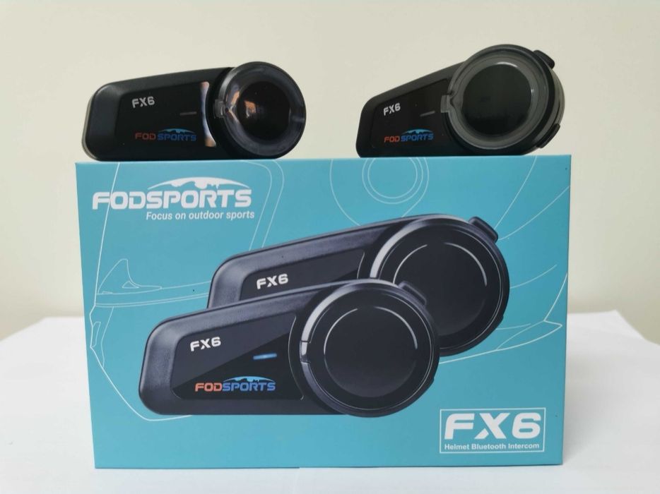 2-Auriculares/intercomunicadores Bluetooth/Radio/Capacete/Motard(NOVO)