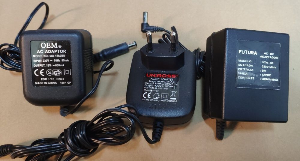 Transformadores -5-5,2V-6V-7,2V-12V-18V - a partir de 5€