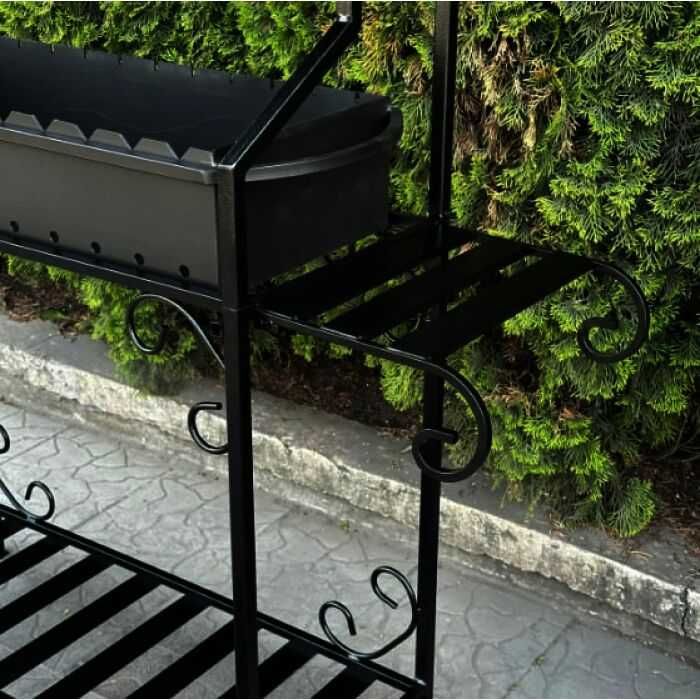 Надійний мангал з дахом на 12 шампурів