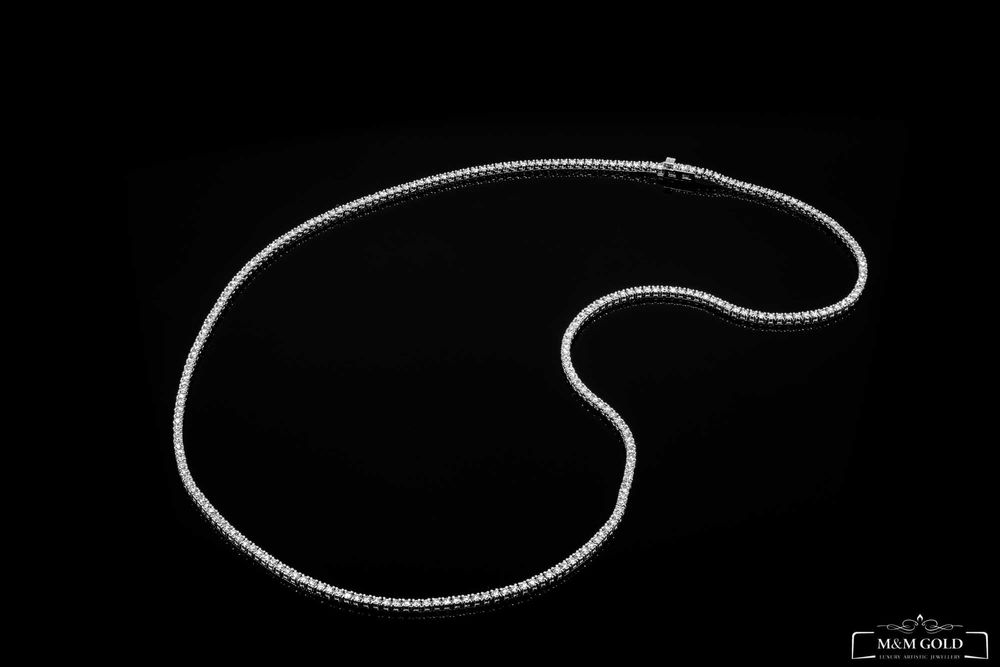 Kolia złota z diamentami ~4.75ct