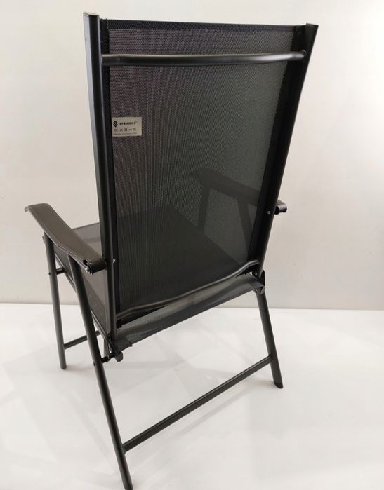 Krzesło ogrodowe Springos metal szary