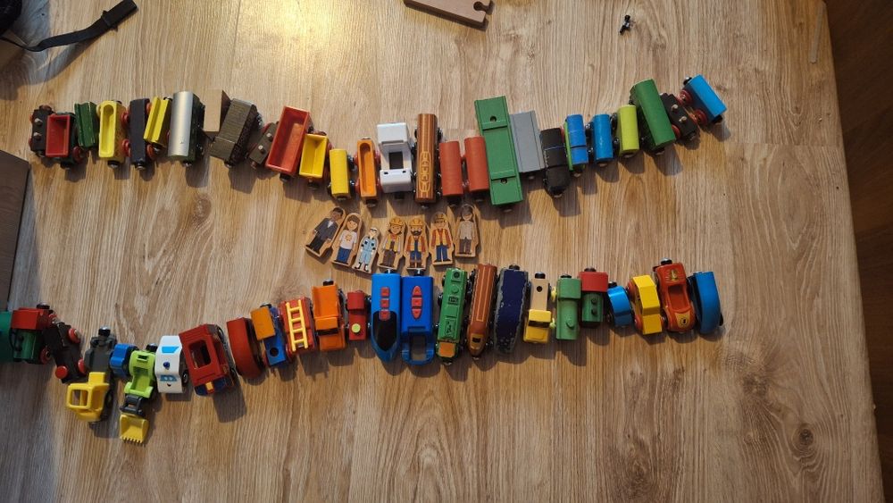 Tory drewniane. Kolejka ogromny zestaw