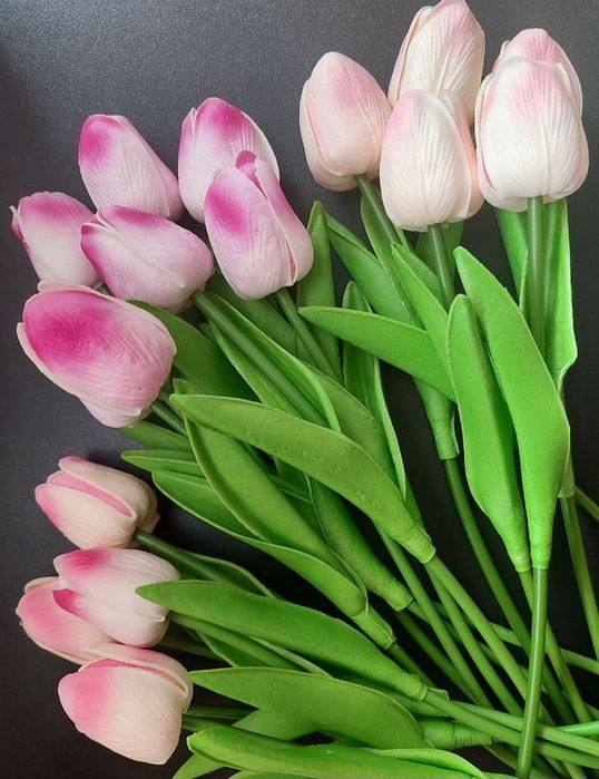 Букети штучні латексні тюльпани 15шт