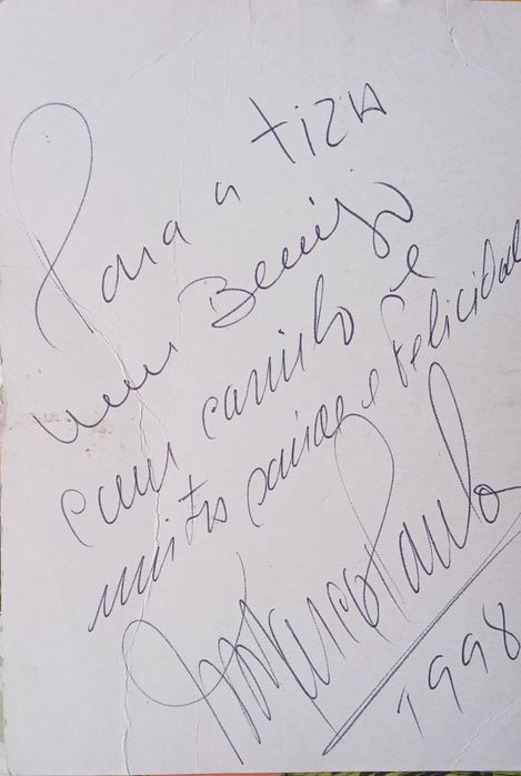 Marco Paulo Postal com assinatura do Marco Paulo