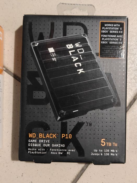 Зовнішній жорсткий диск WD BLACK P10 XBOX Game Drive — 5 ТБ для ігор та роботи
